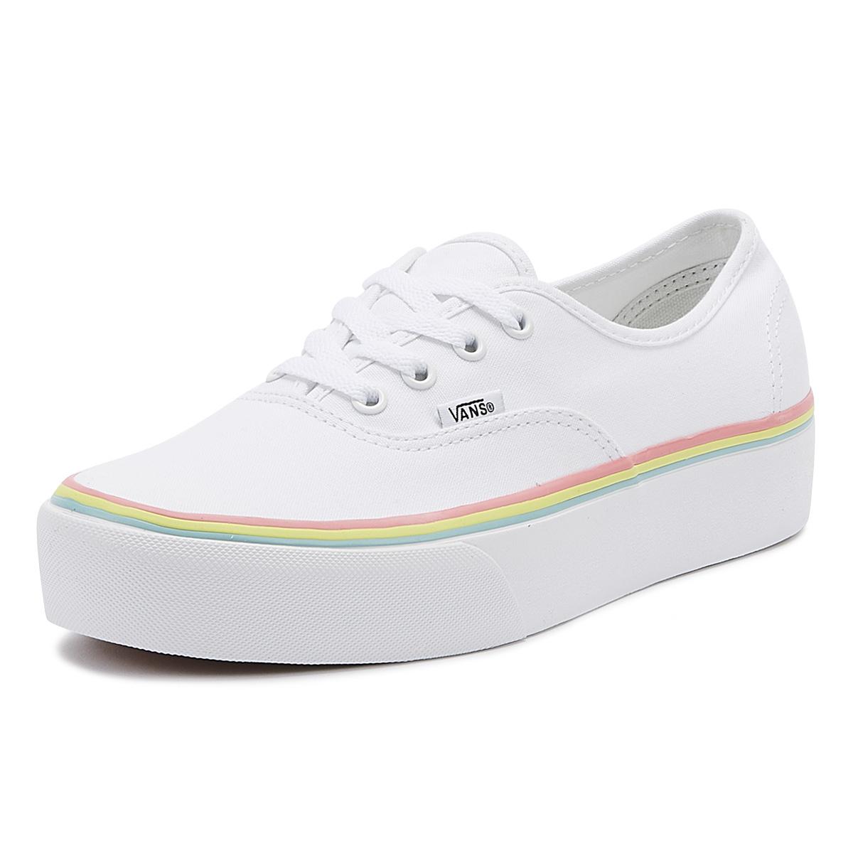 vans authentic platform rainbow