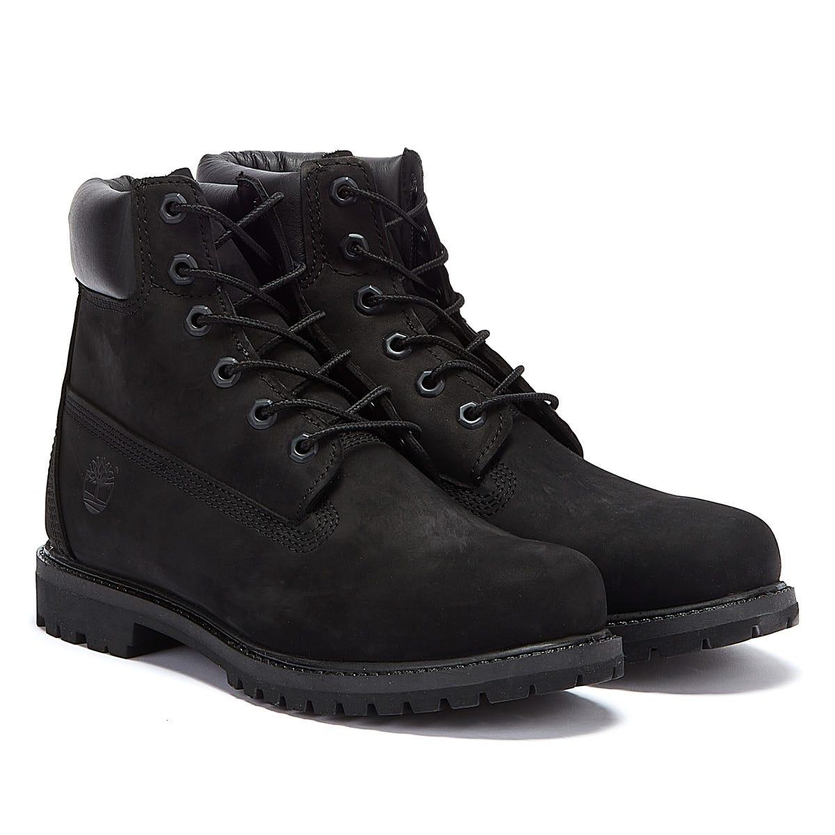 timberland black women's 6 inch
