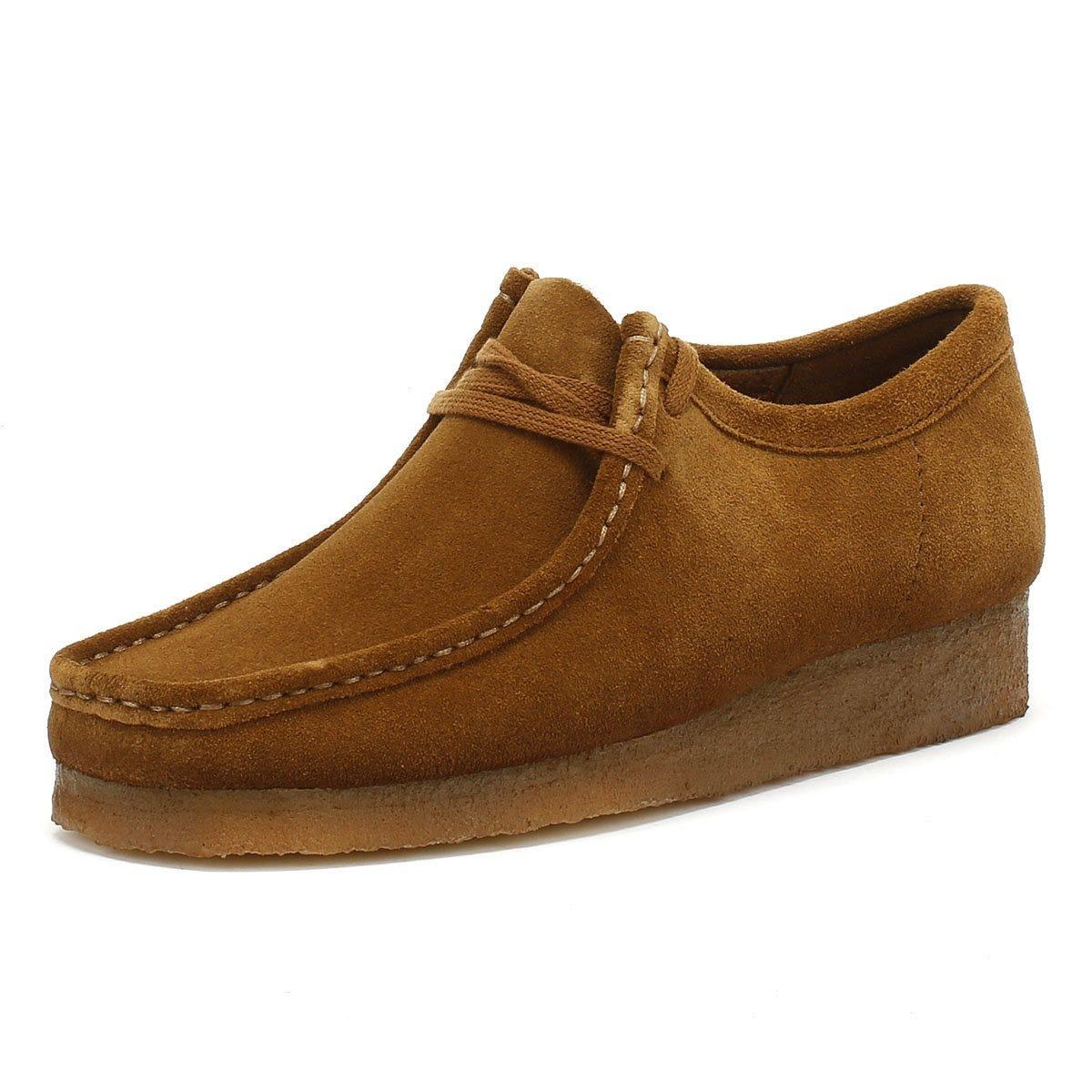 clarks wallabee cola leather