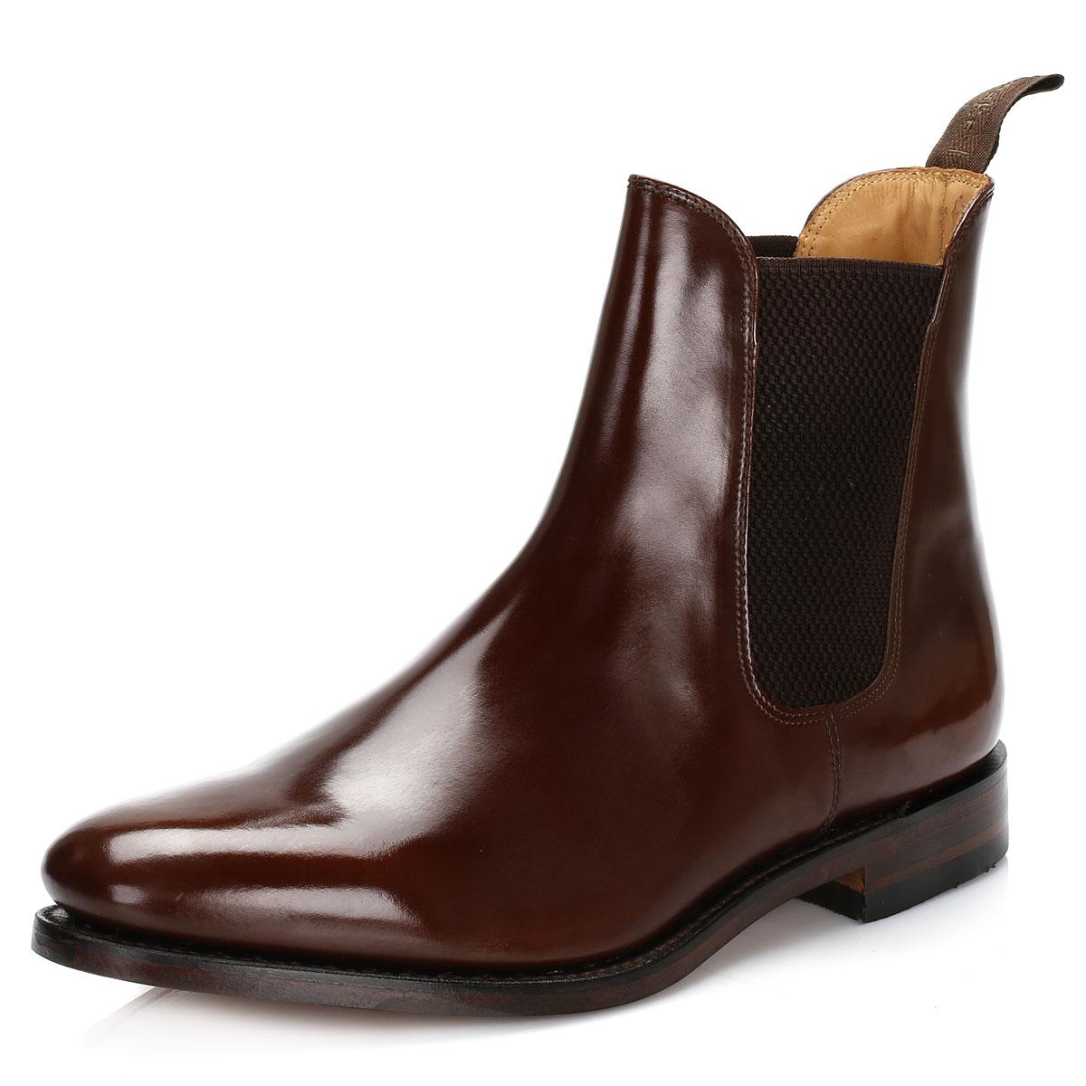 Loake Leather Mens Brown 290t Polished Chelsea Boots for Men - Lyst