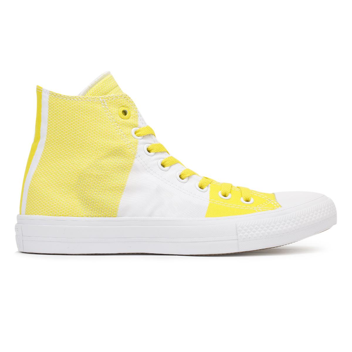 Converse All Star Chuck Taylor Ii Womens Fresh Yellow Hi Top Trainers - Lyst