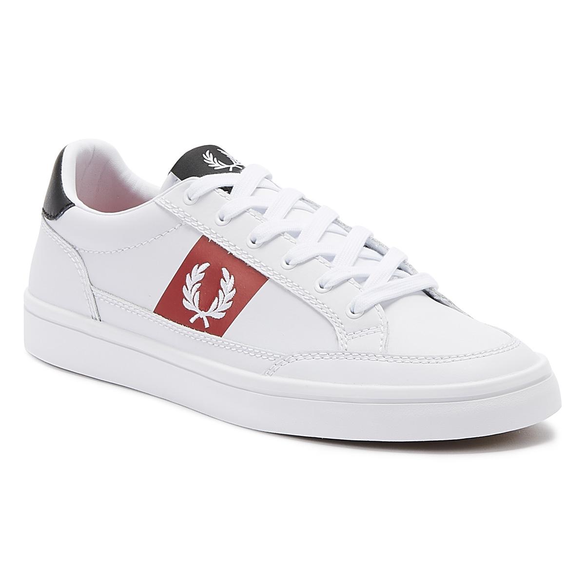 fred perry deuce leather trainers