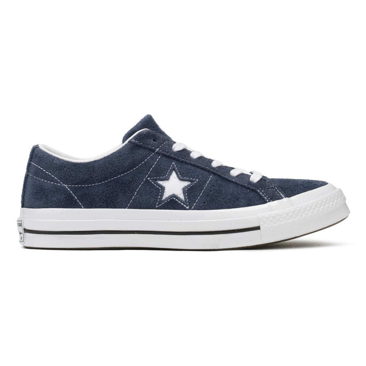 converse one star navy blue