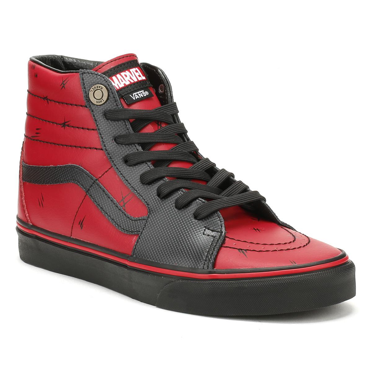 Vans Leather Marvel Deadpool / Black Sk8hi Trainers Lyst