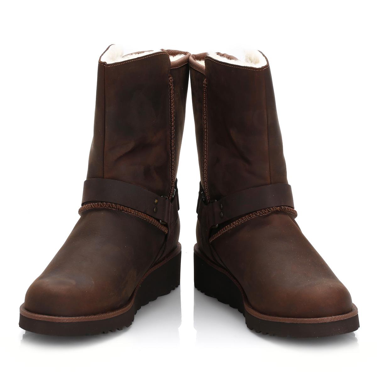 uggs brown leather boots