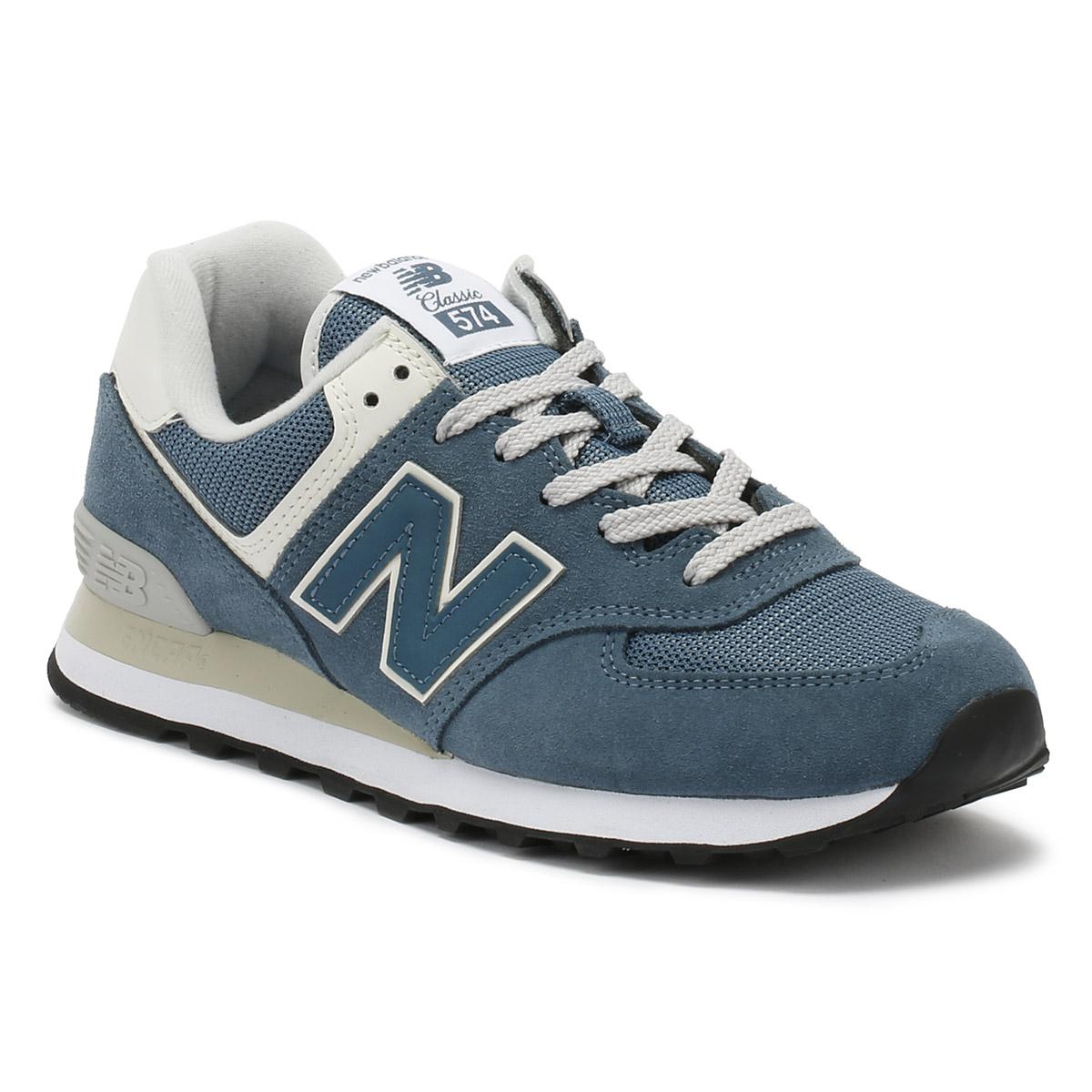 New Balance Suede Womens Light Petrol Blue 574 Classic Trainers - Lyst