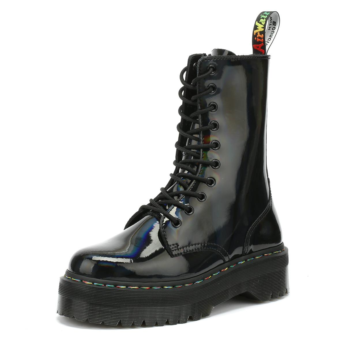 jadon hi en cuir verni rainbow