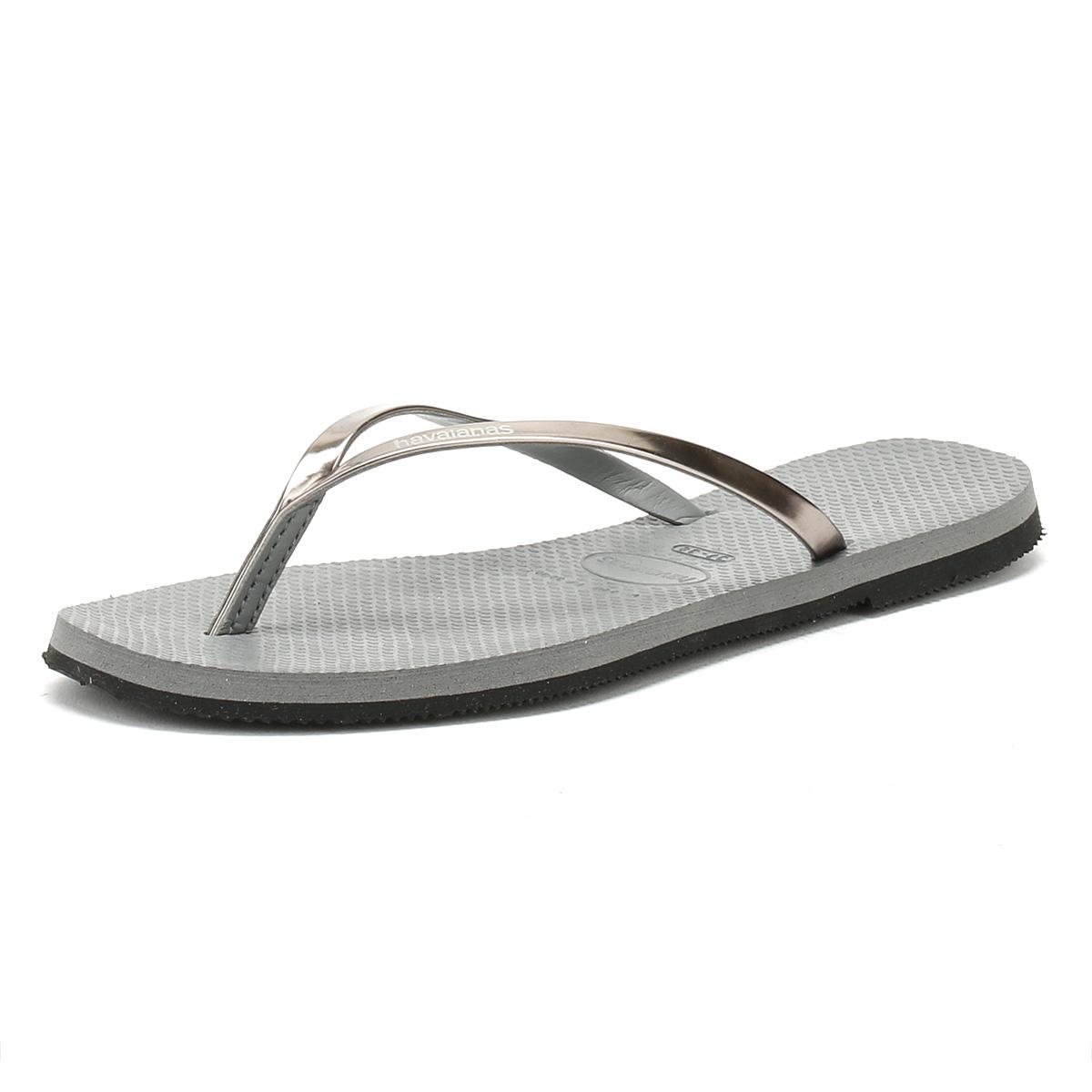 havaianas grey glitter