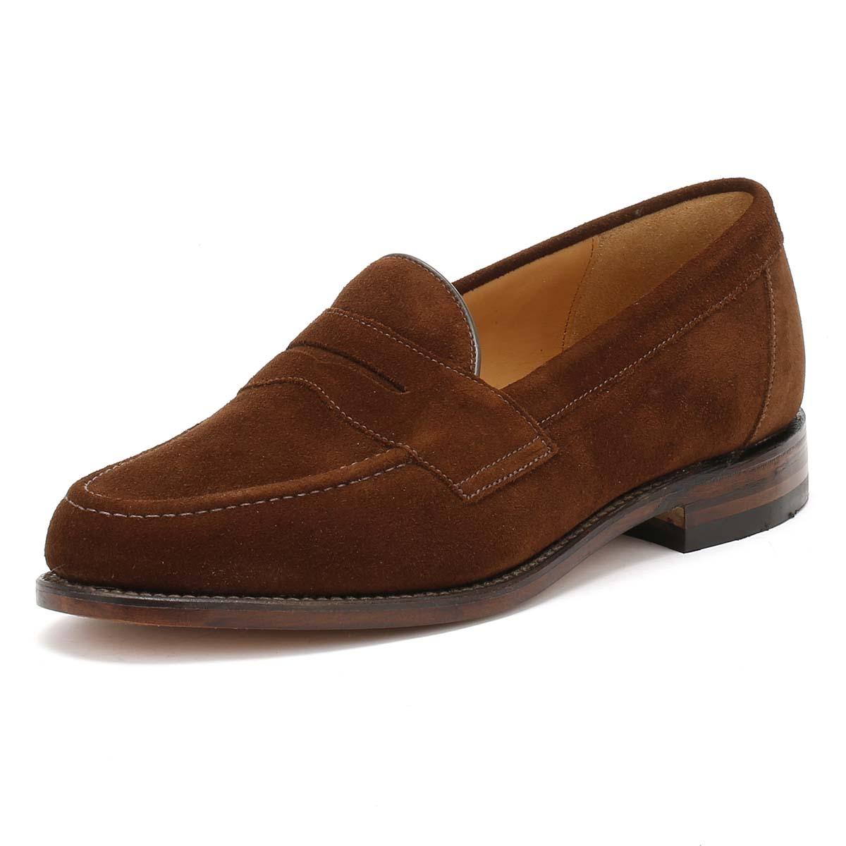 Loake Eton Mens Tobacco Suede Loafers in Brown for Men - Lyst