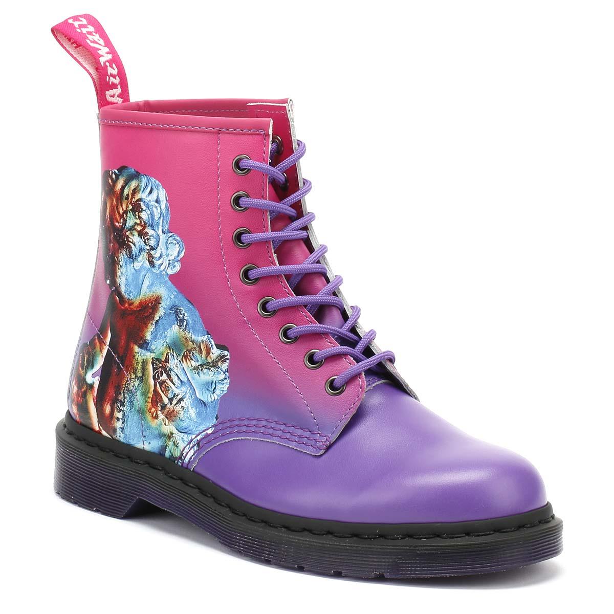 Dr. Martens Leather Dr. Martens New Order Purple Backhand 1460