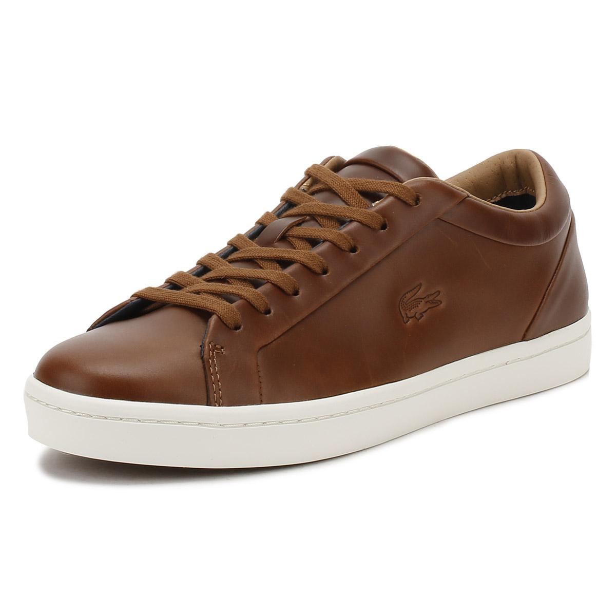 Lyst - Lacoste Mens Brown Straightset 317 1 Trainers in Brown for Men