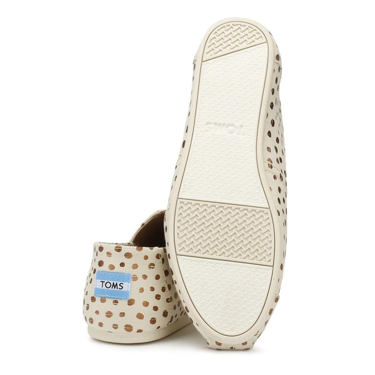 toms rose gold polka dot shoes