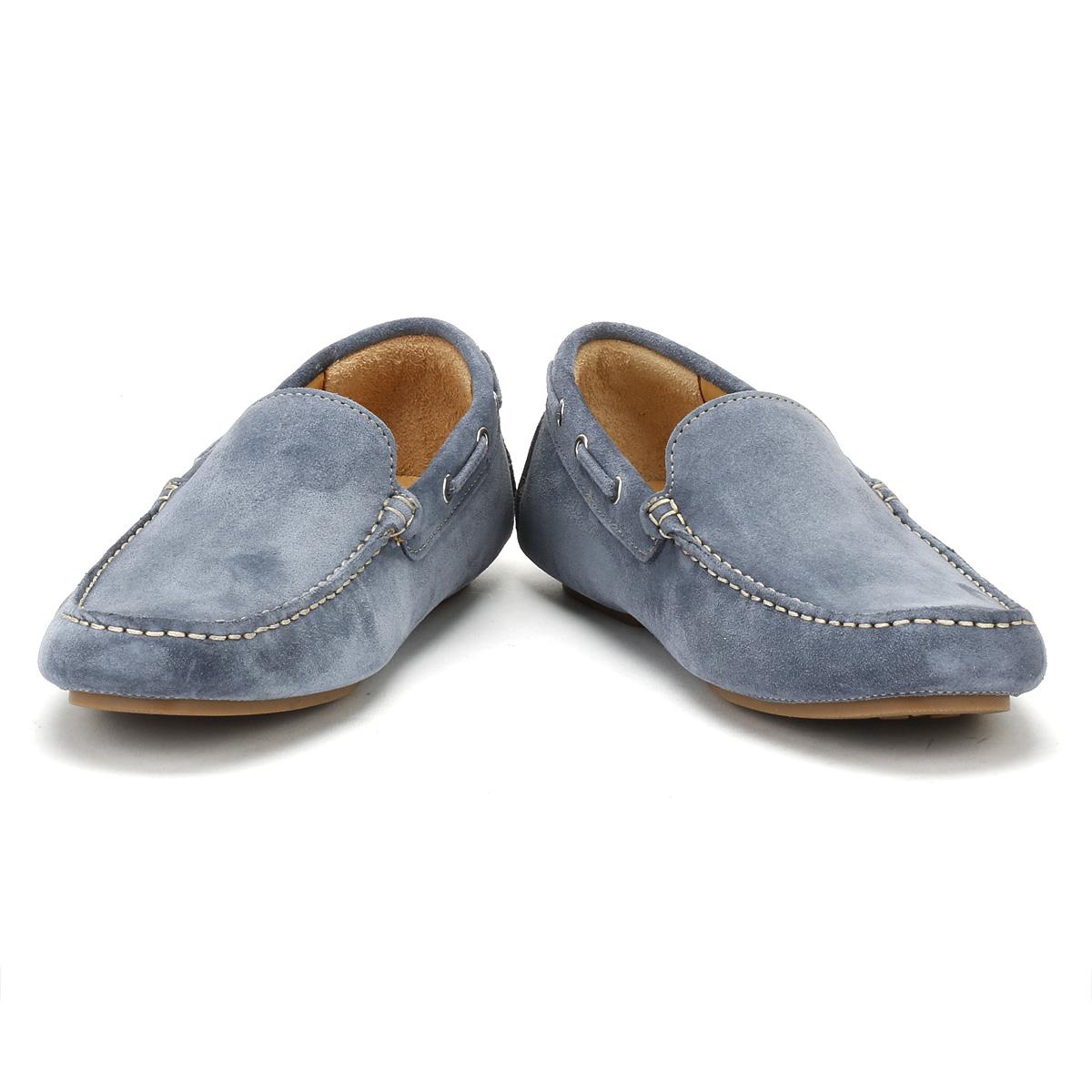 Loake Mens Light Blue Donington Suede Loafers for Men Lyst