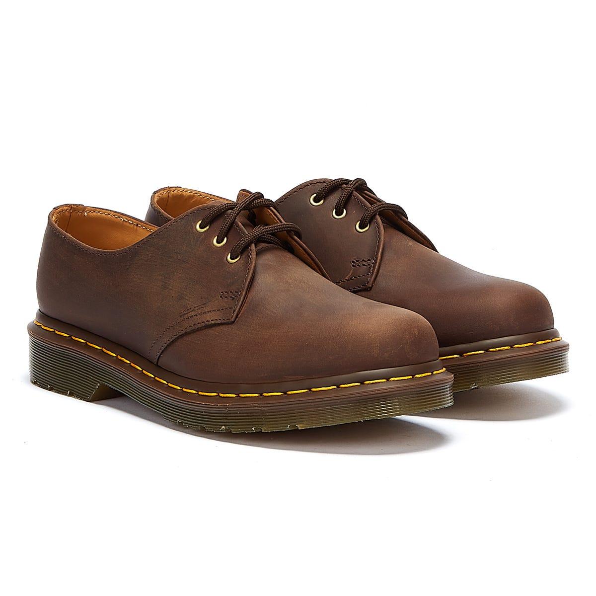 Dr. Martens Dr. Martens 1461 Crazy Horse Gaucho Leather Shoes in Brown -  Lyst