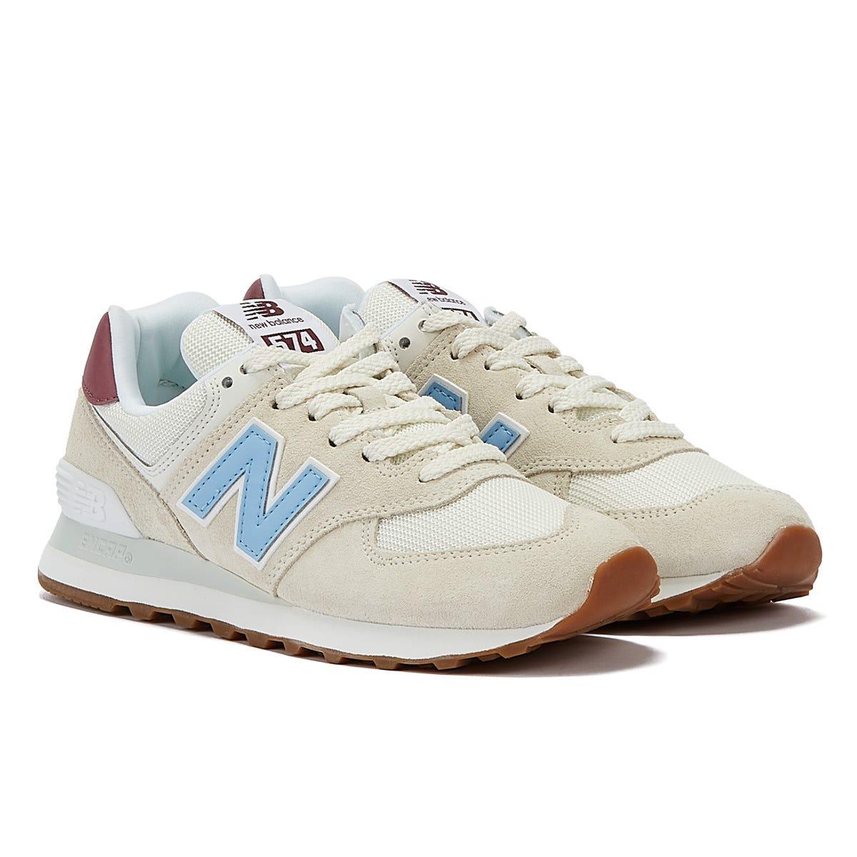 New Balance 574 Sea Salt Trainers in White Lyst UK