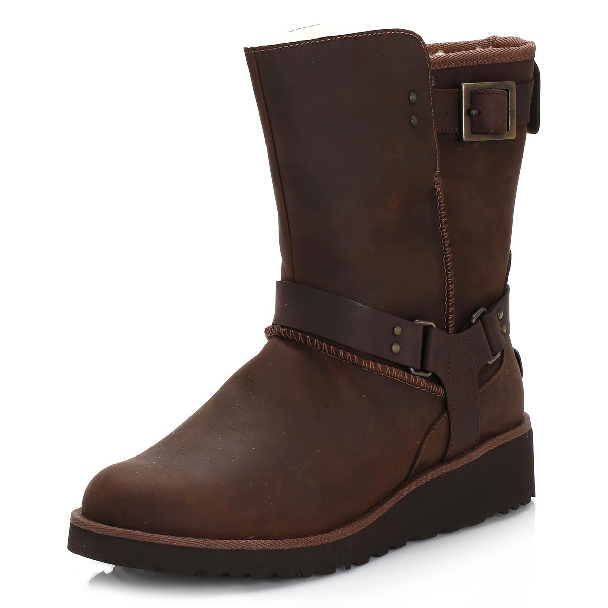 UGG Ugg Womens Chestnut Brown Maddox Leather Boots - Lyst