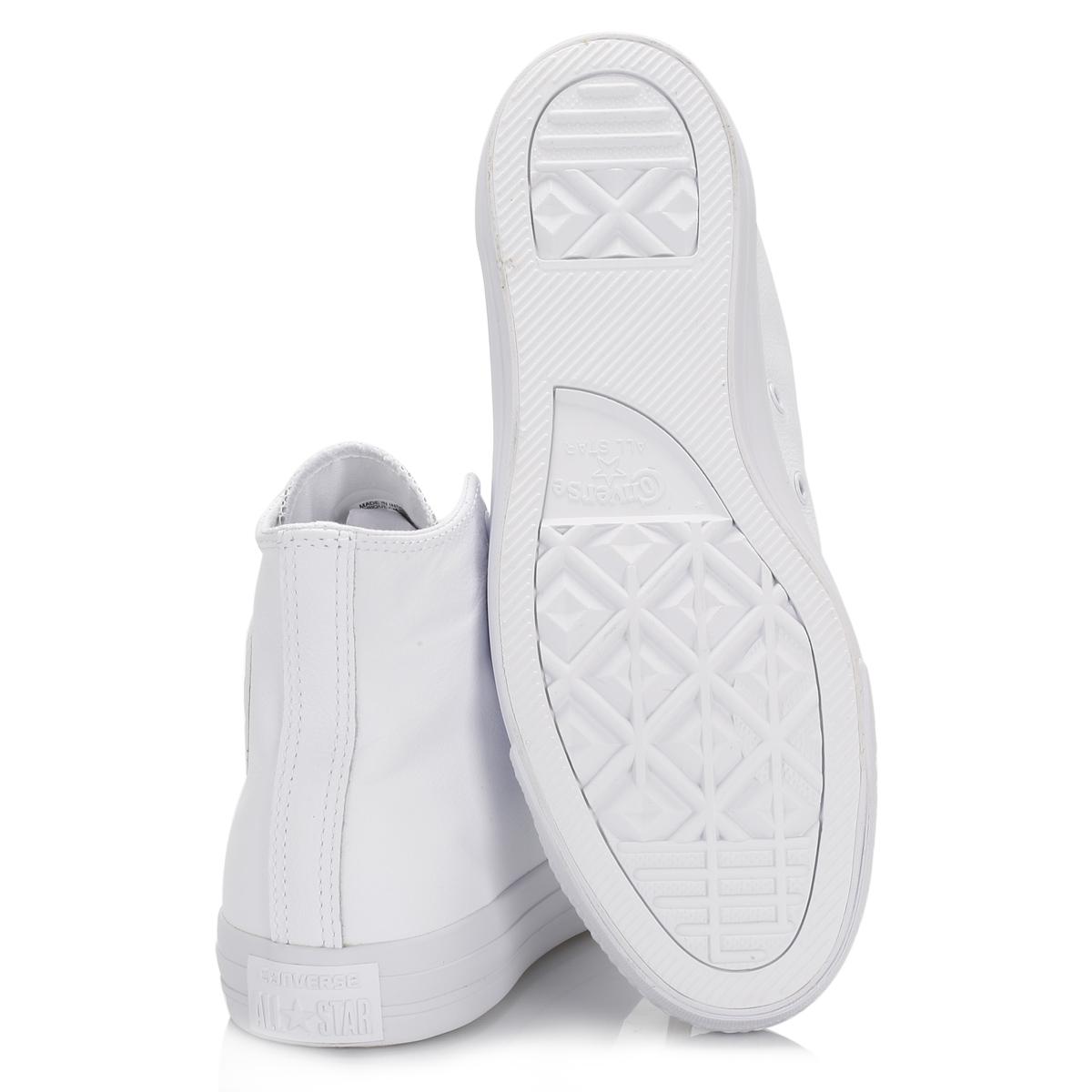 converse chuck taylor all star hi trainers in off white with embroidery