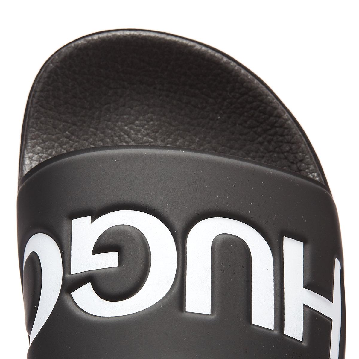 black hugo boss slides