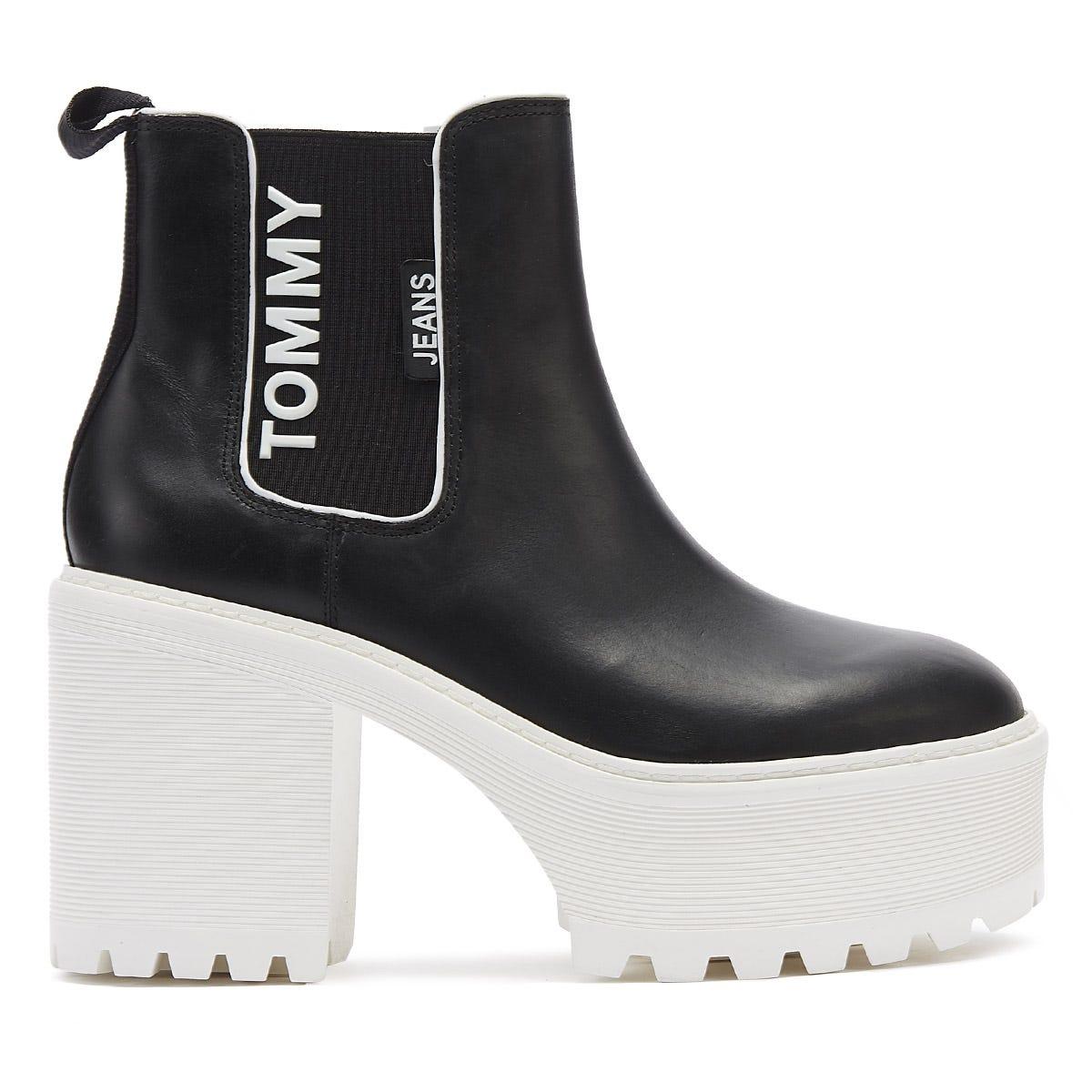 tommy hilfiger metallic cleated chelsea boot