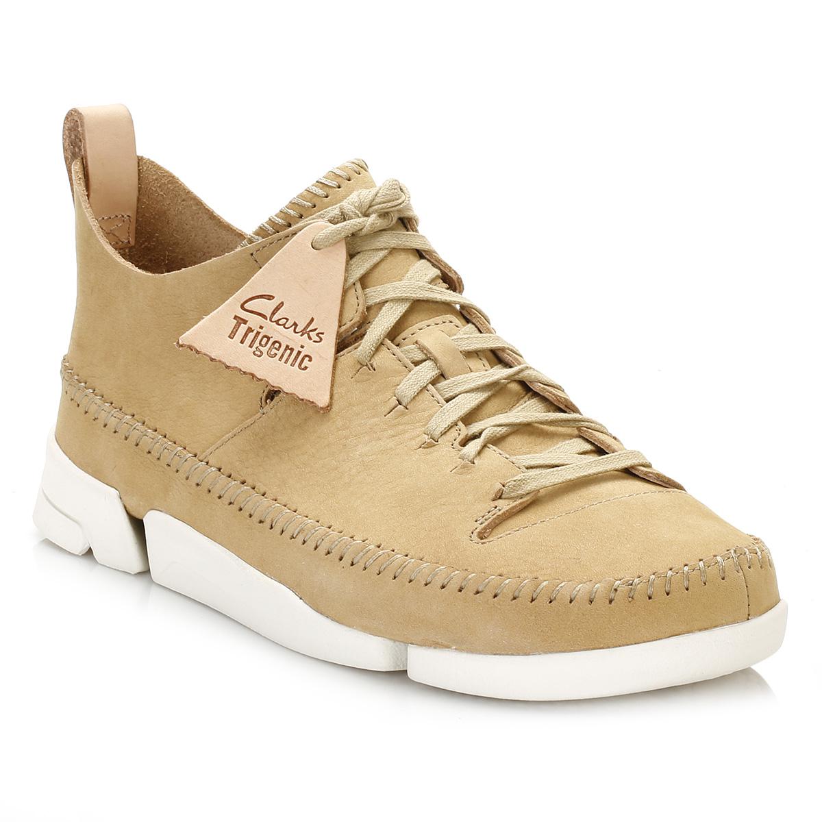 Clarks Leather Mens Maple Nubuck Trigenic Flex Trainers Clarks Leather Mens Maple Nubuck Trigenic Flex Trainers
