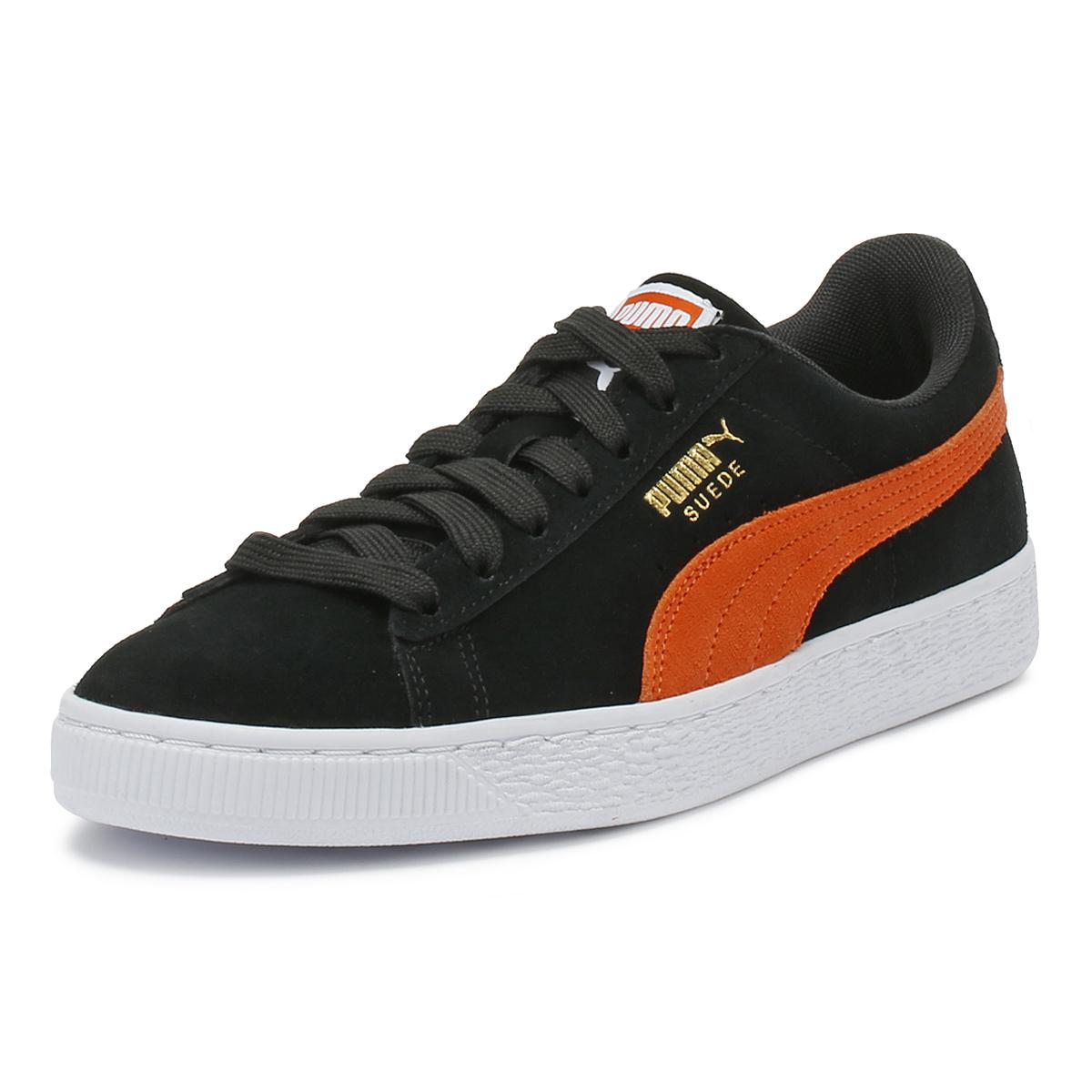 PUMA Mens Black / Firecracker Suede Classic Trainers for Men - Lyst