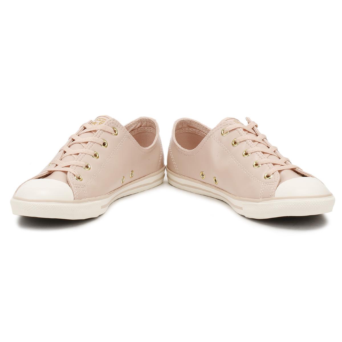 converse dainty pink leather