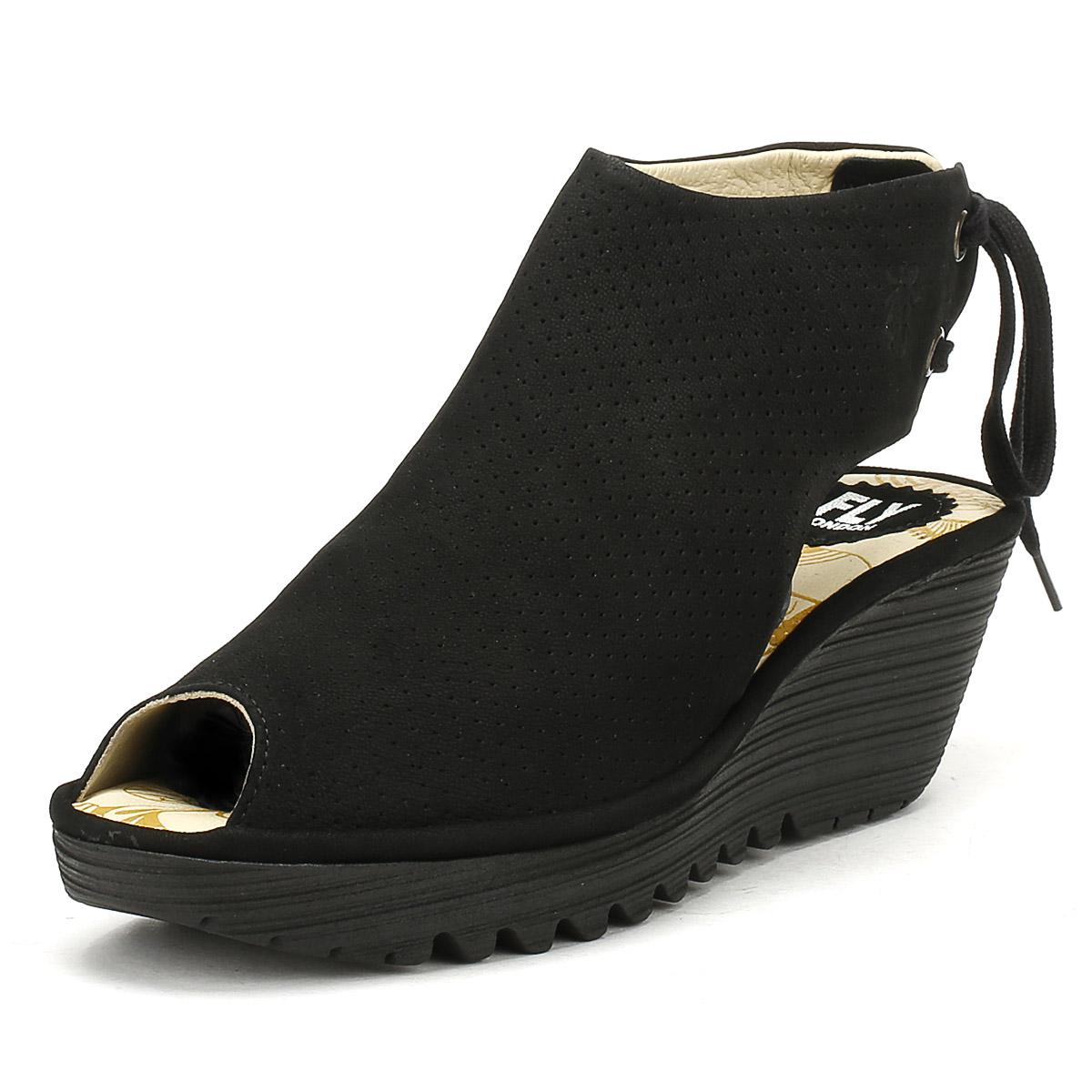 Fly London Suede Womens Cupido Black Ypul799fly Shoes Lyst