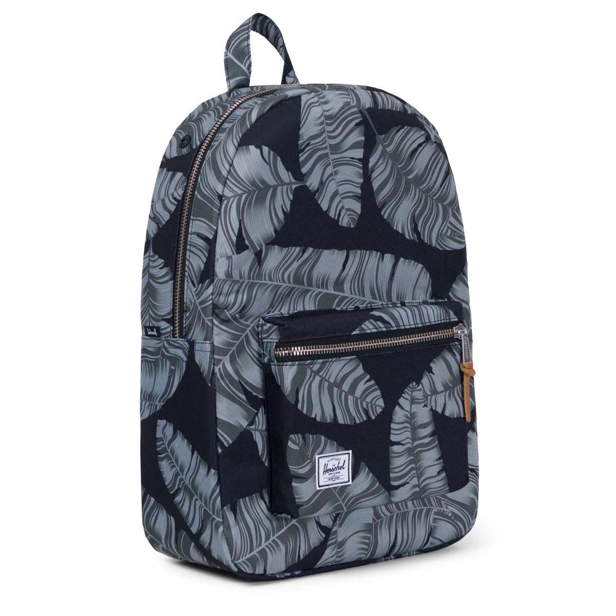 herschel black palm backpack