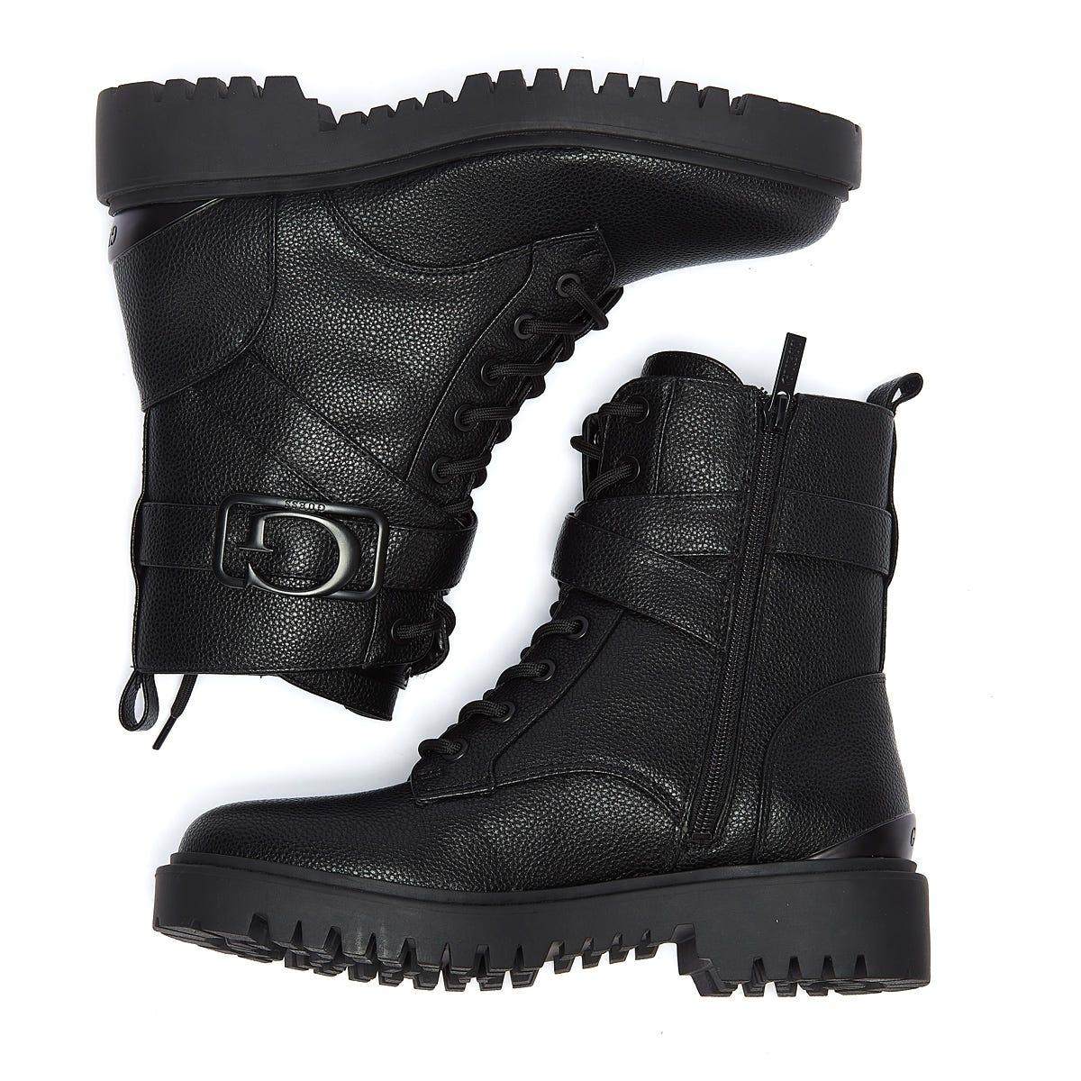 GUESS Orana Veterboots Laarzen Met Veters Dames Zwart - Schoenen.nl