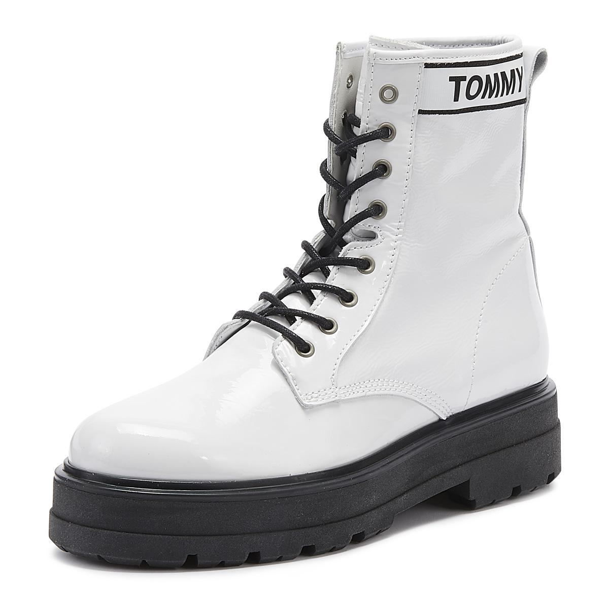 tommy jeans flat boot