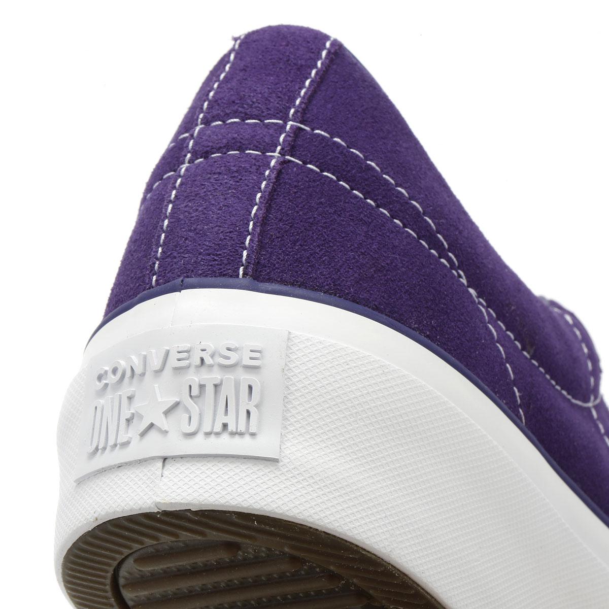 converse one star purple platform