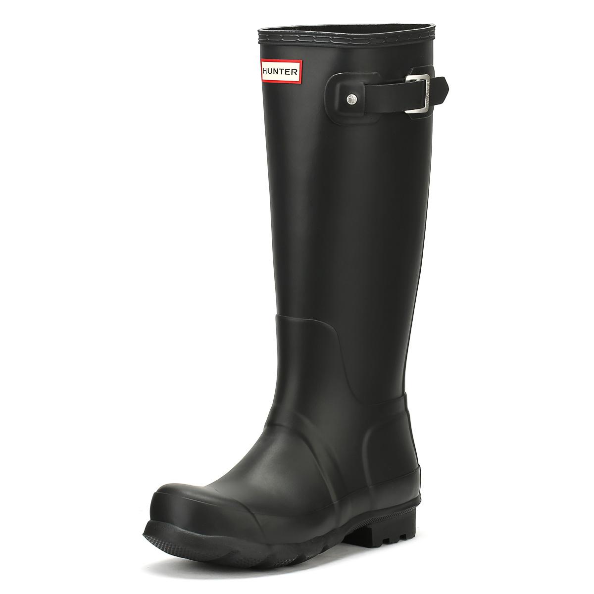 black mens hunter wellies