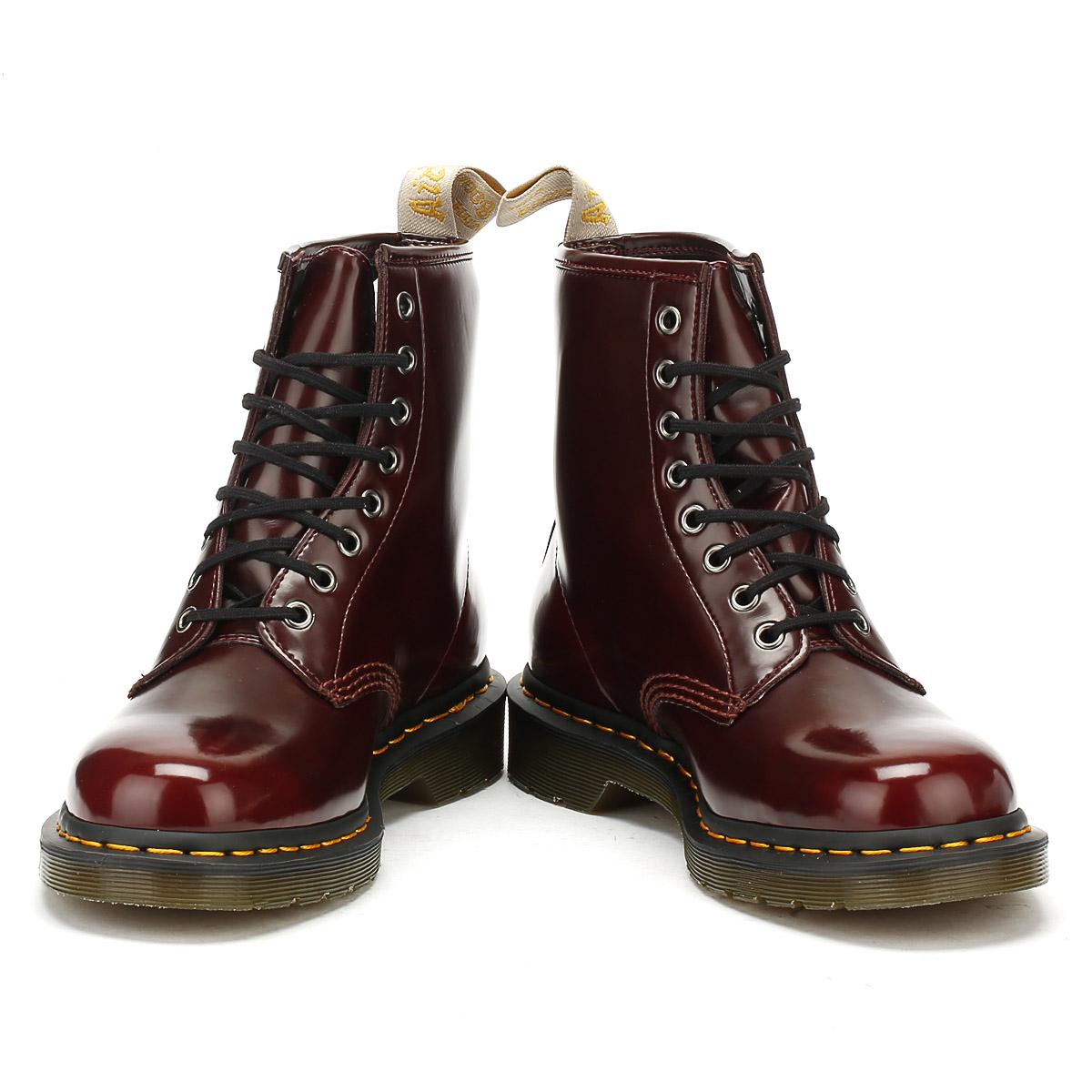 dr martens 1460 vegan cherry red