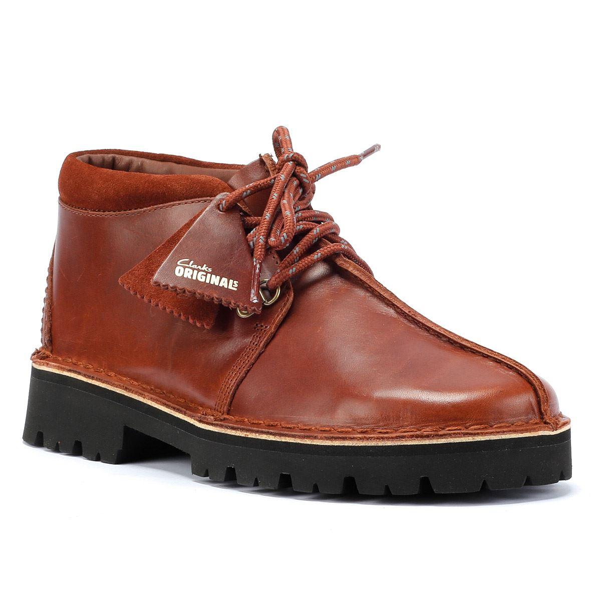 Clarks Desert Trek Xl Leather Tan Boots in Brown for Men Lyst UK