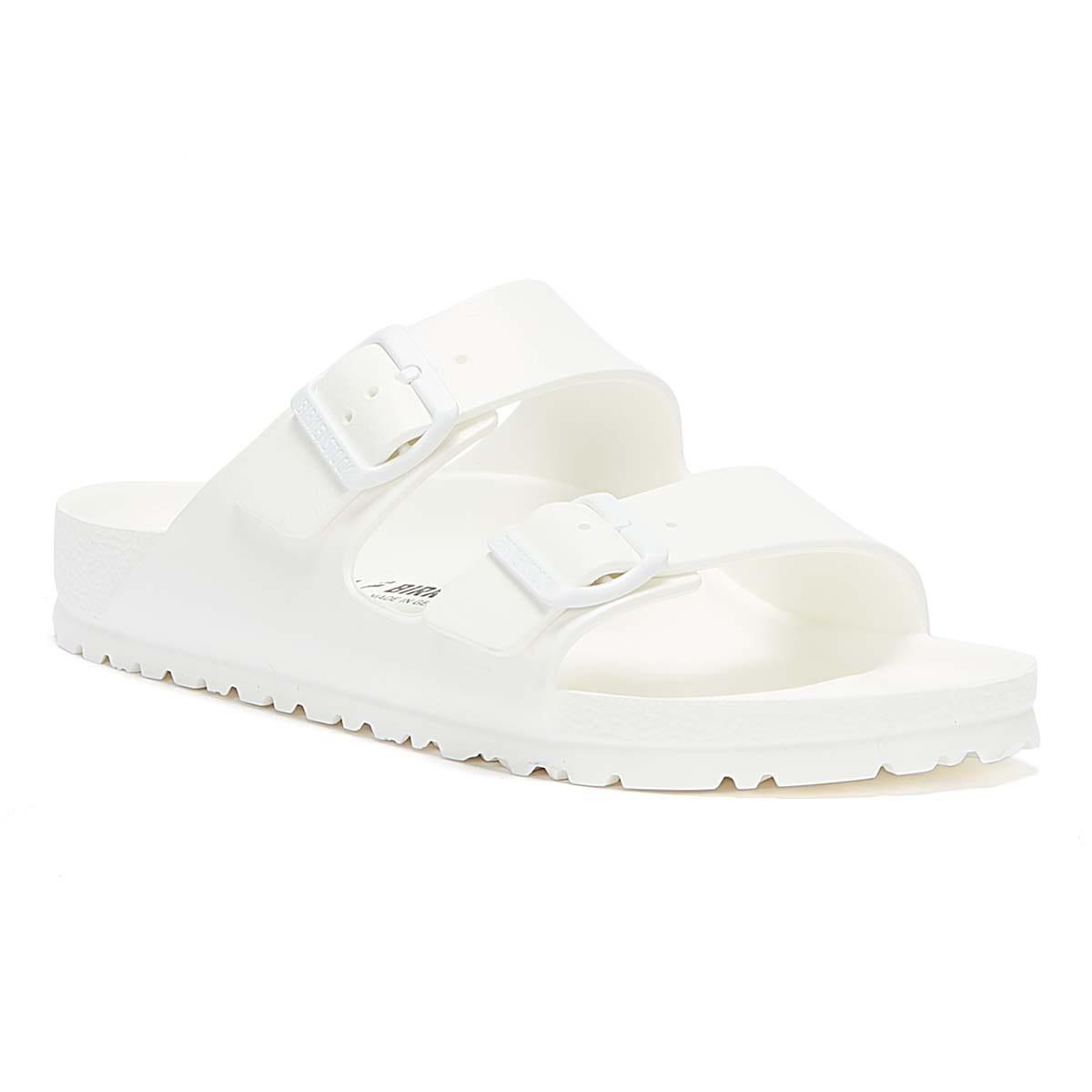 all white birkenstocks