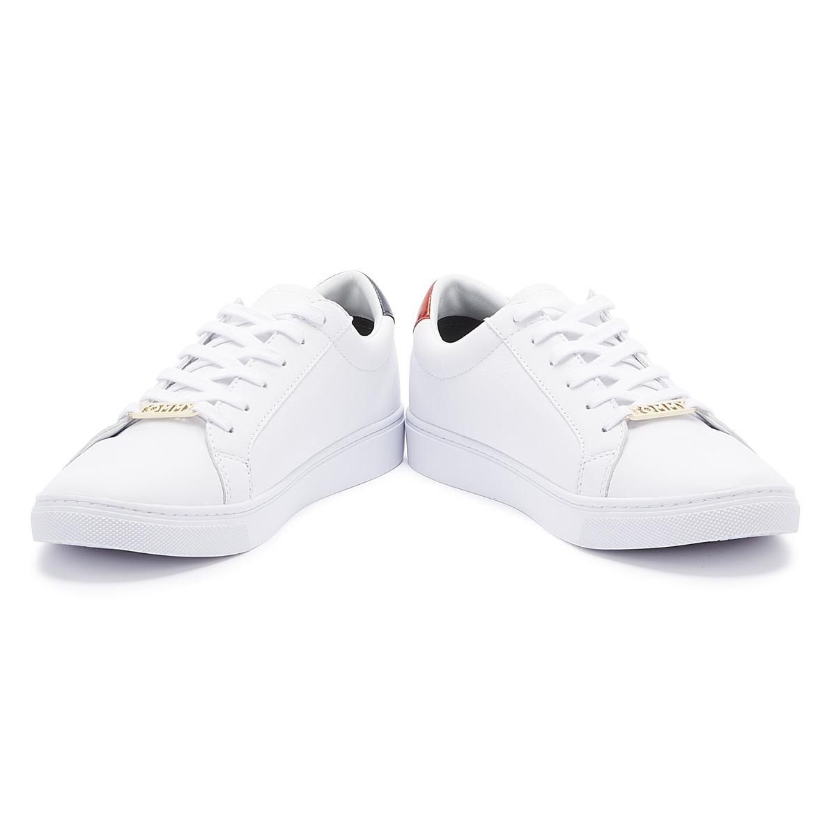 tommy hilfiger metallic back trainers