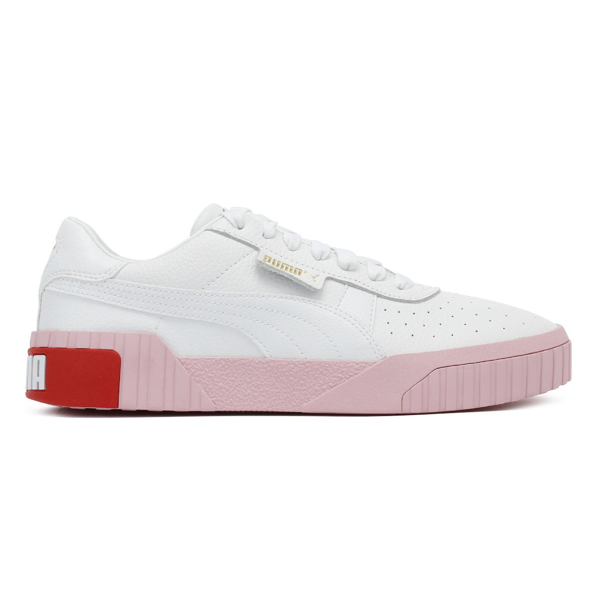 PUMA Rubber Cali Womens White / Pale Pink Trainers - Lyst