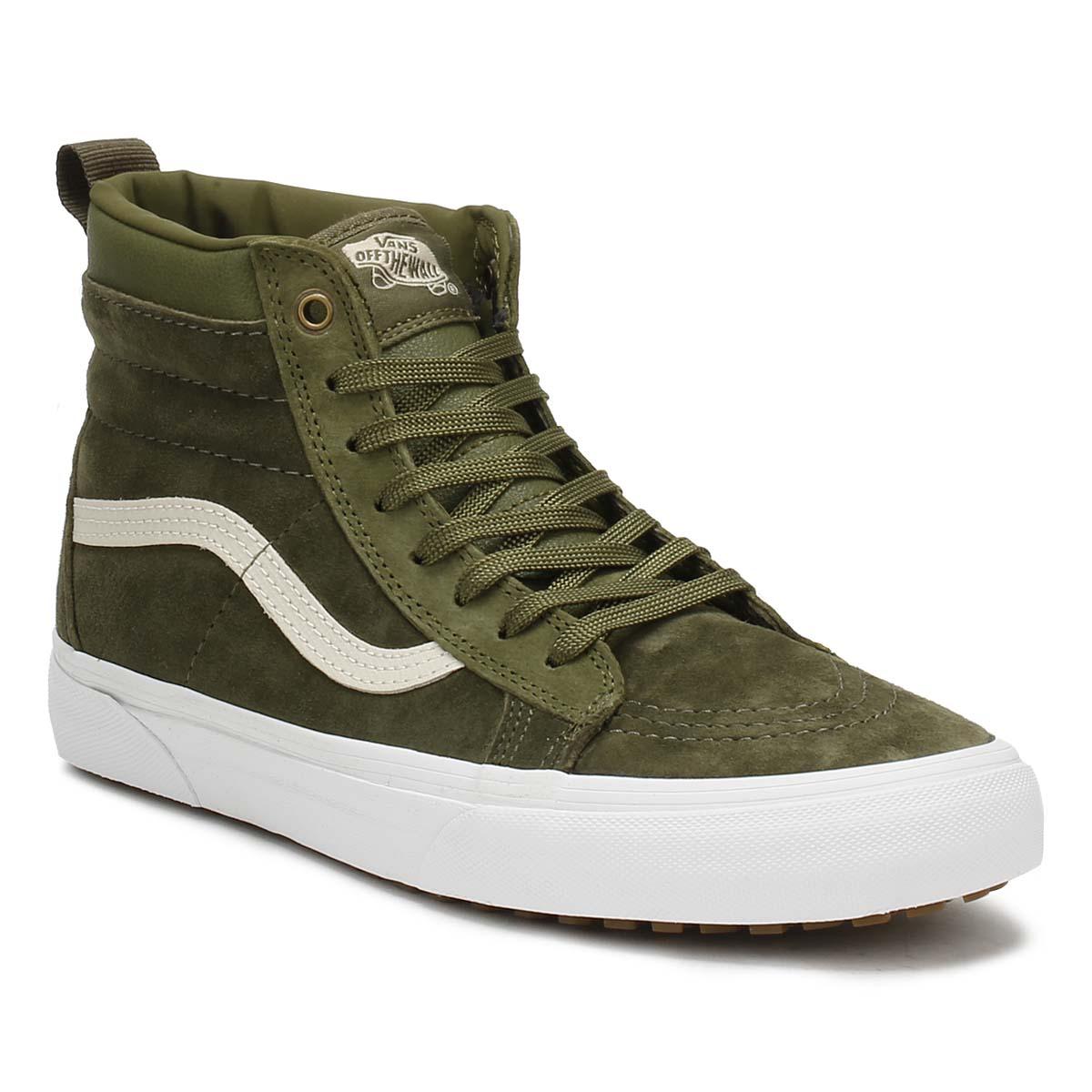 Army Green Vans High Tops - Army Military