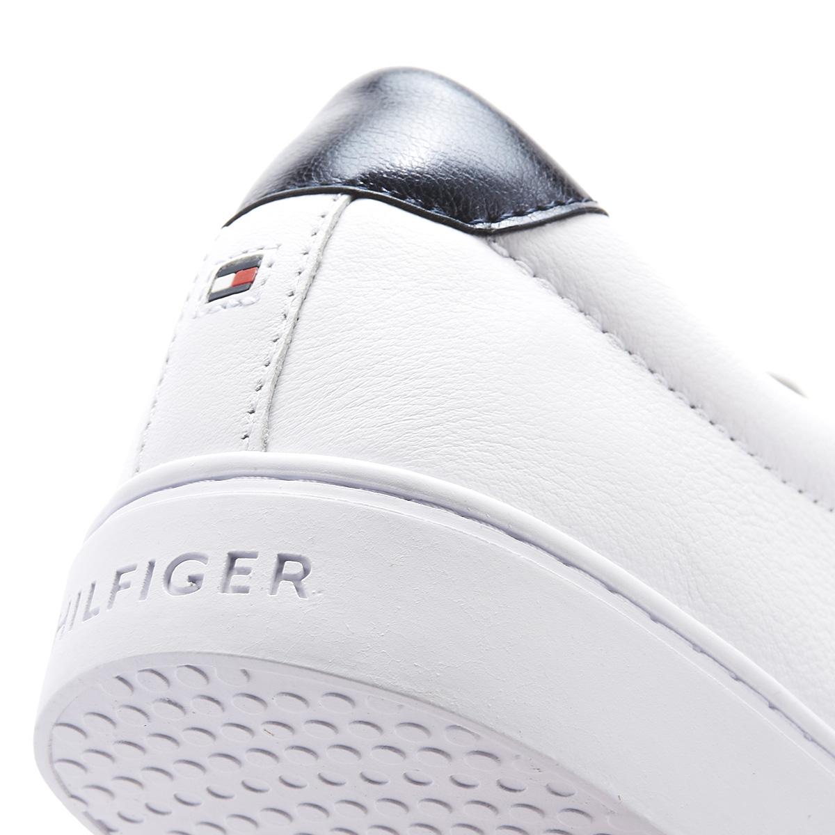 tommy hilfiger metallic back trainers