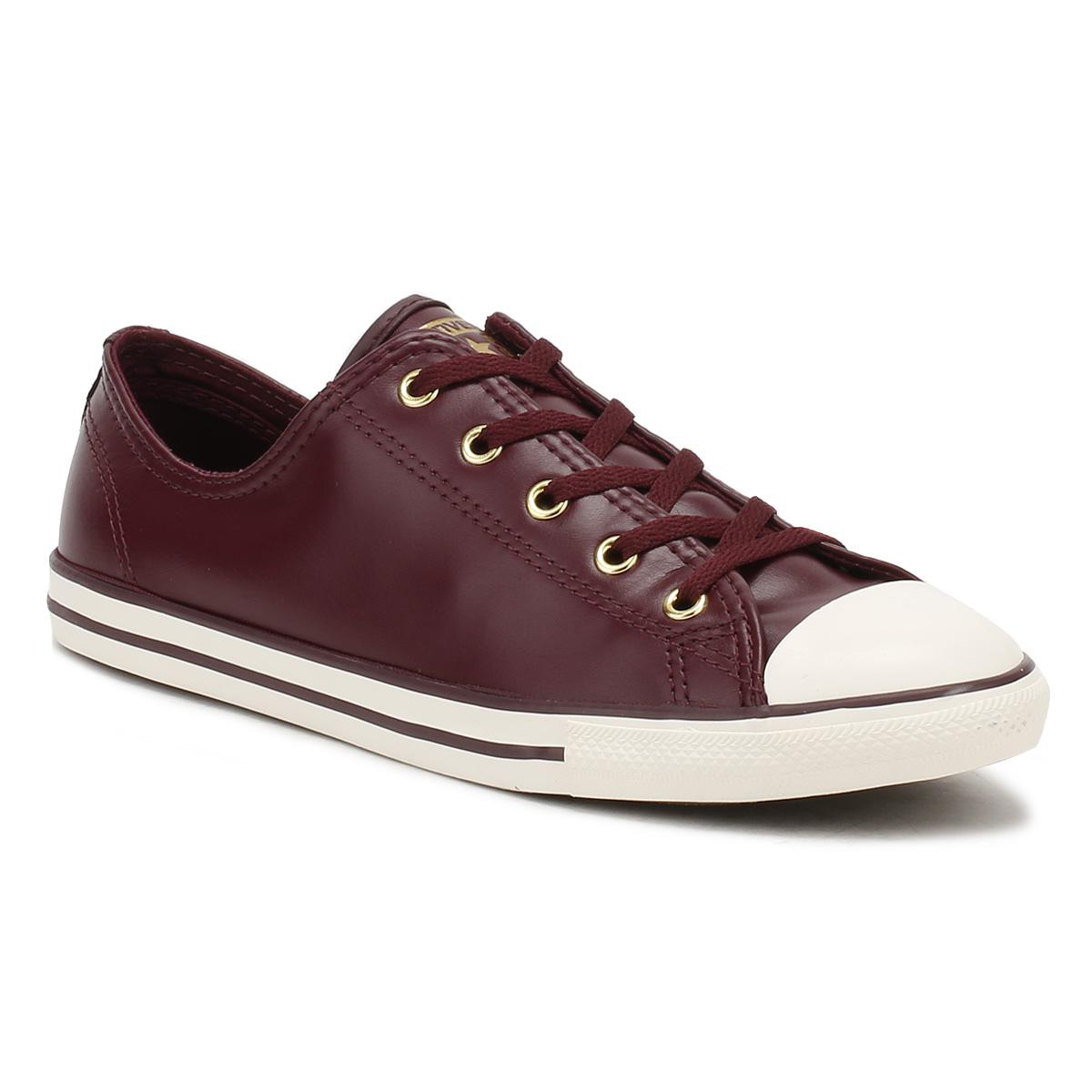 burgundy leather converse womens