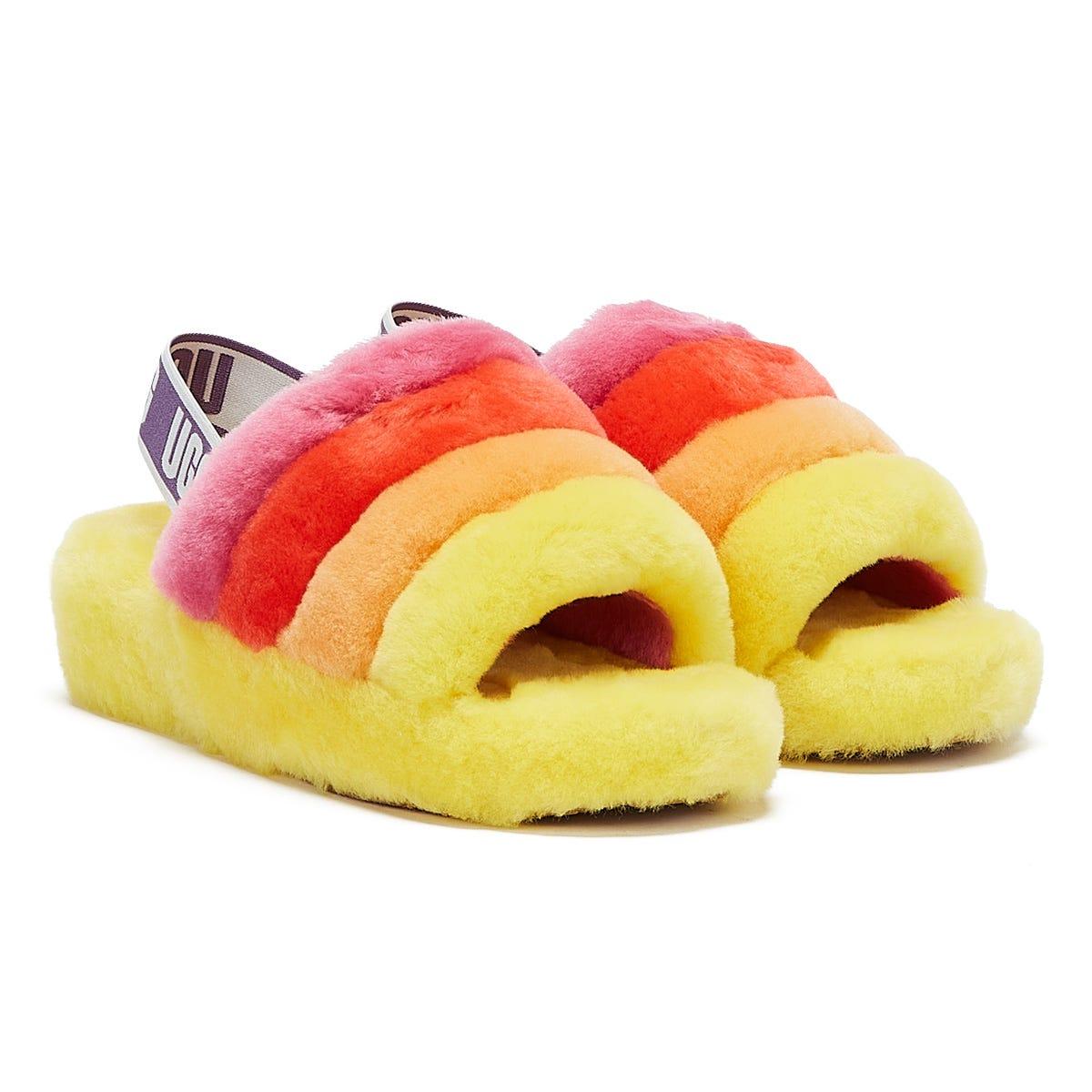 rainbow ugg slippers