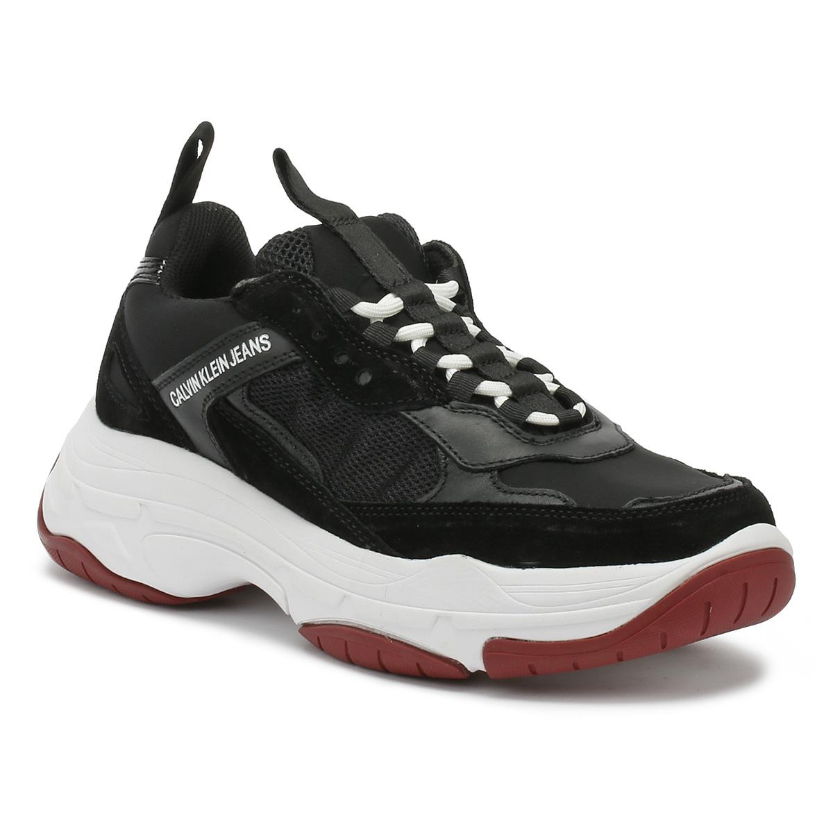 mens chunky black trainers
