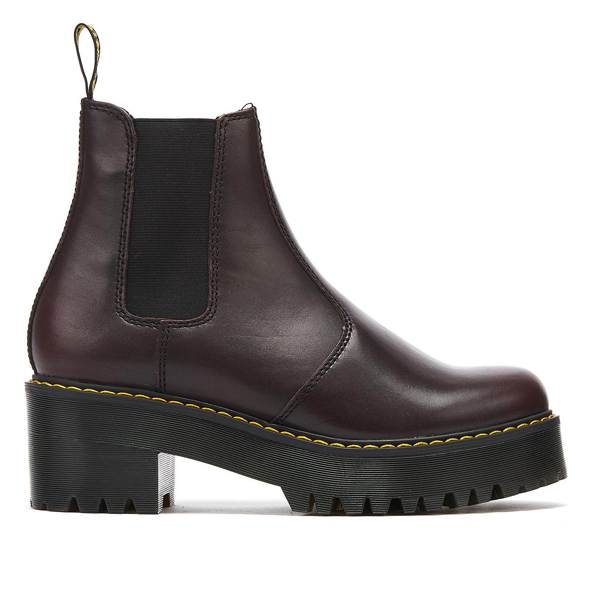 Dr. Martens Leather Dr. Martens Rometty Womens Burgundy Boots in Black - Lyst