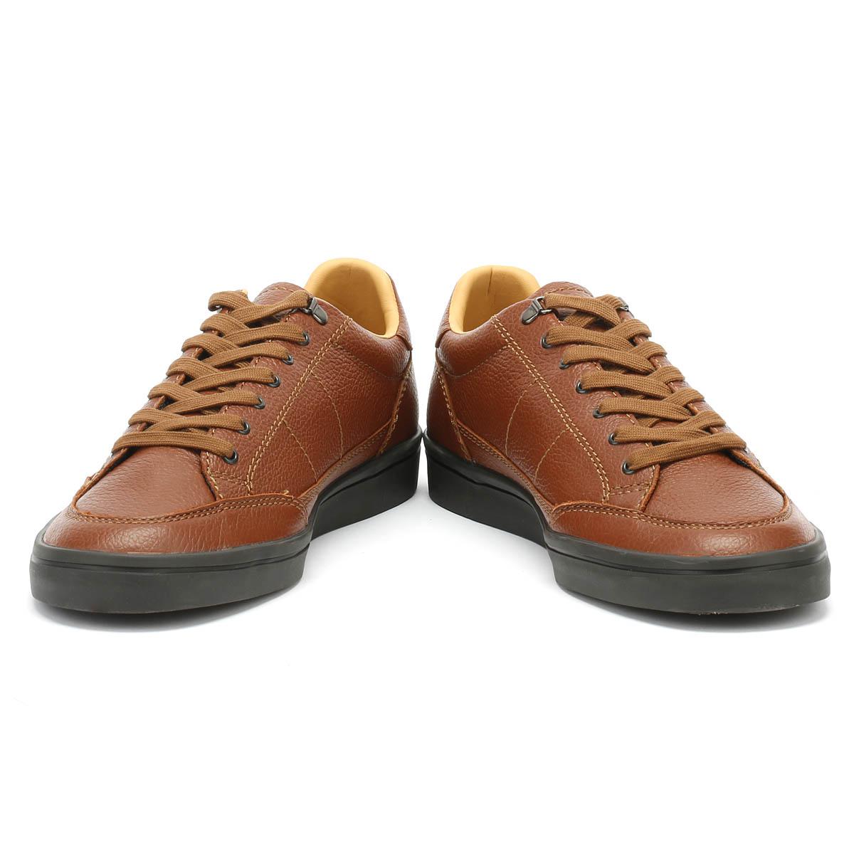 fred perry deuce leather trainers