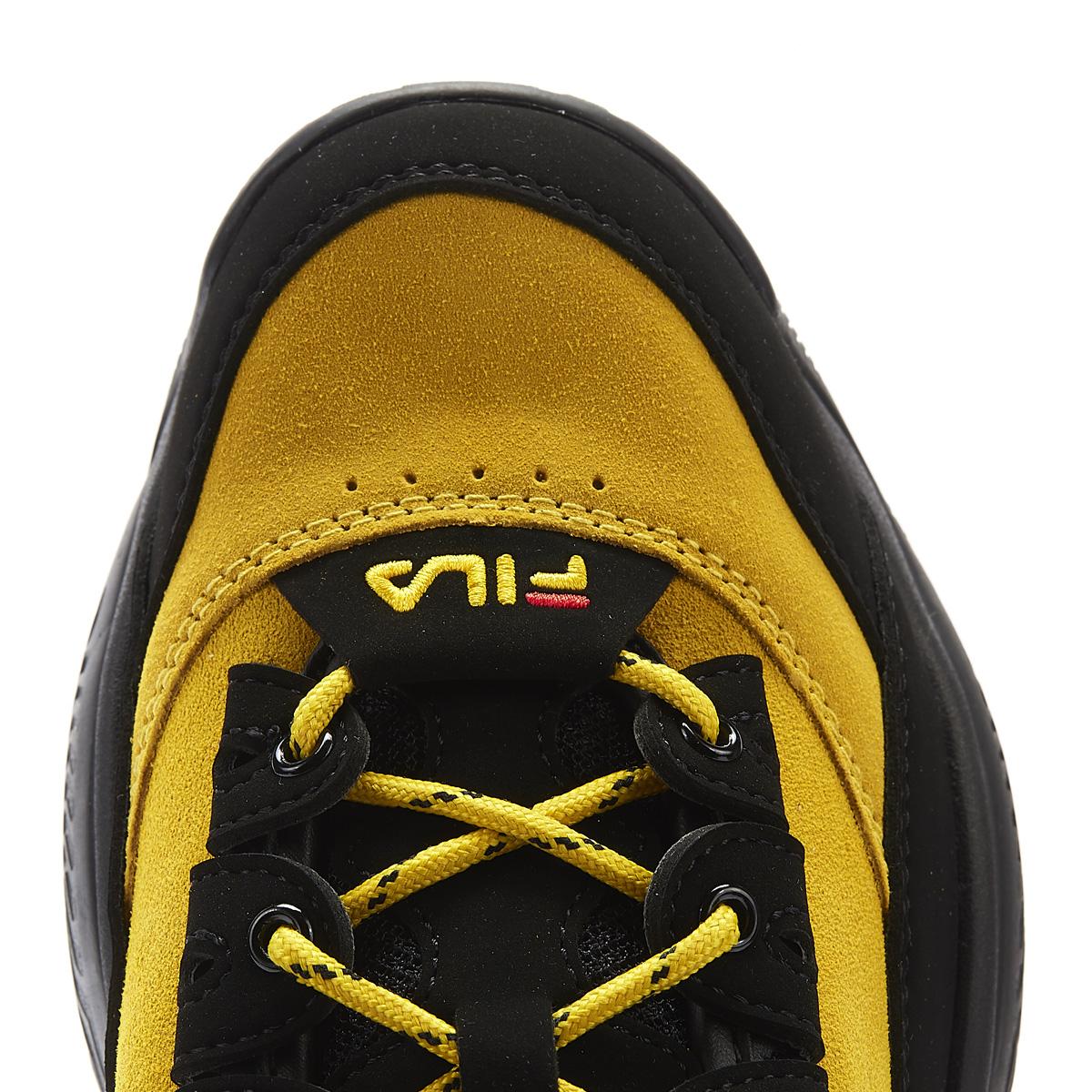fila provenance yellow & black trainers