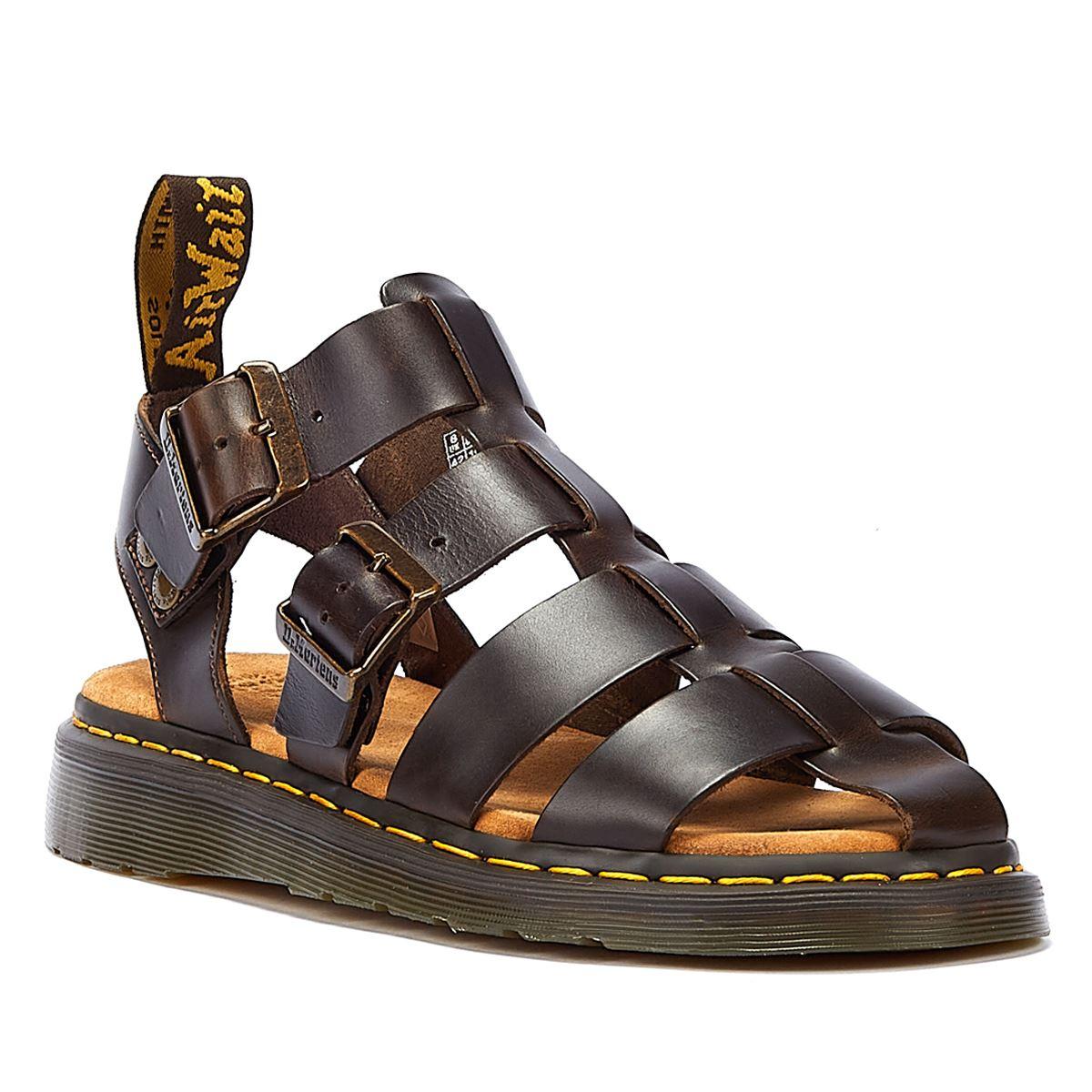 Dr. Martens Garin Brando Bracken Sandals Leather in Brown | Lyst UK