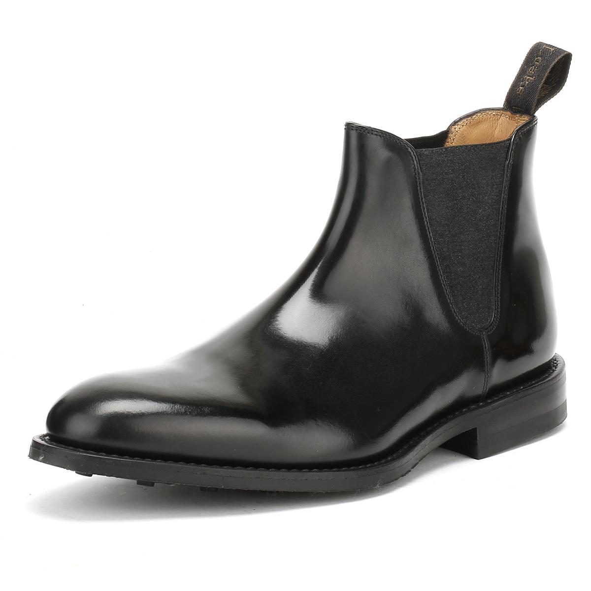Loake Mens Black Leather Ascot Chelsea Boots for Men - Lyst