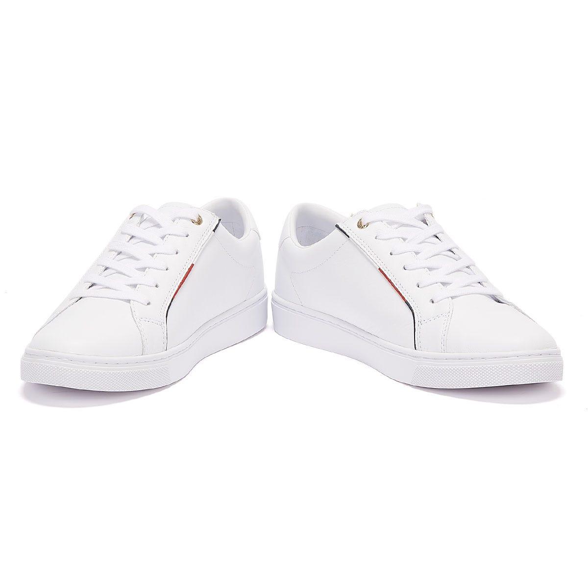 tommy hilfiger signature leather mix trainers