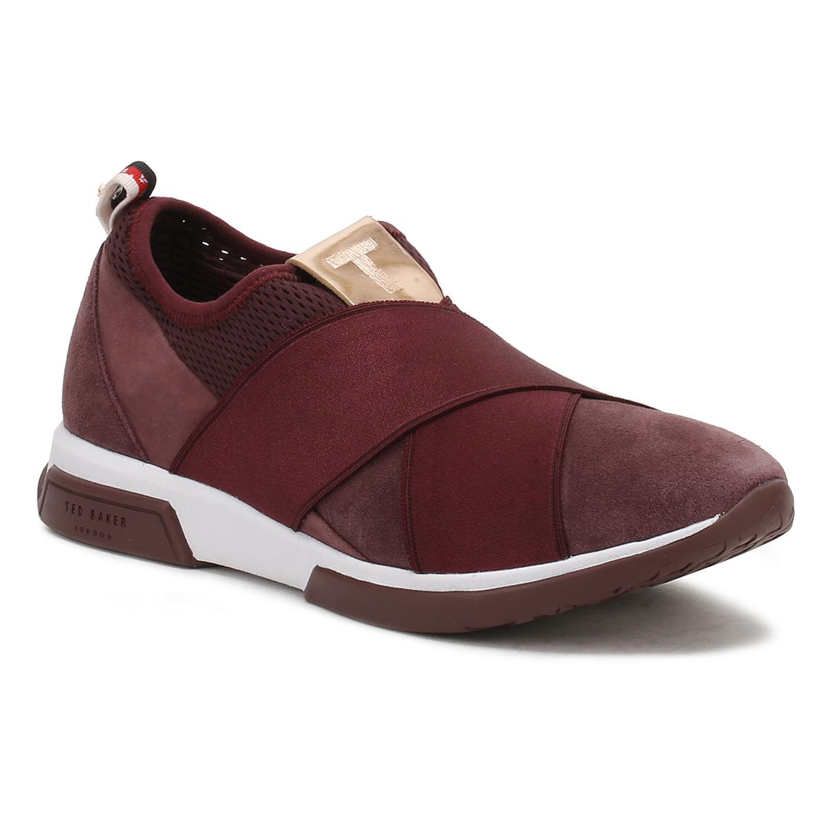 ted baker burgundy trainers