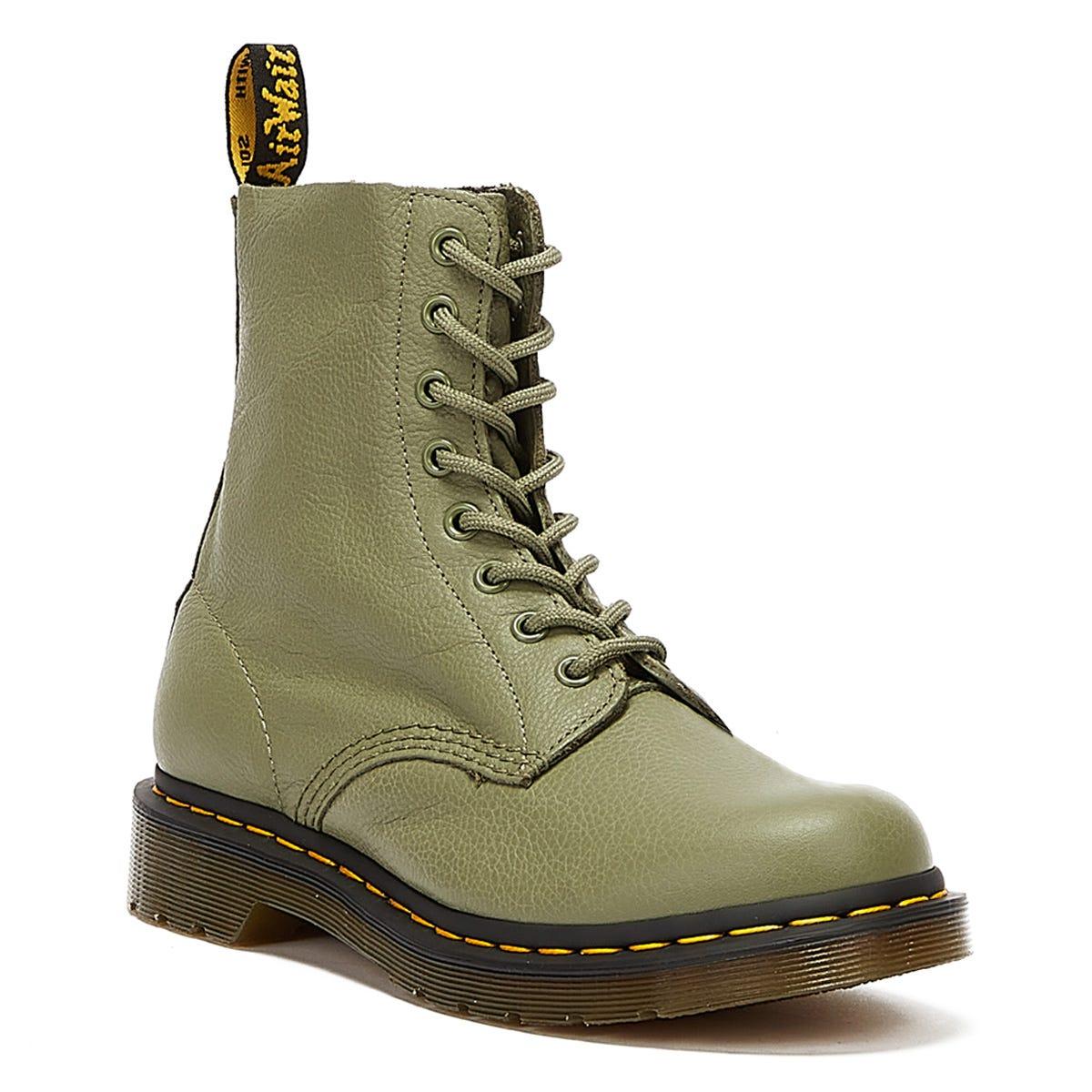 Army green dr martens 2025